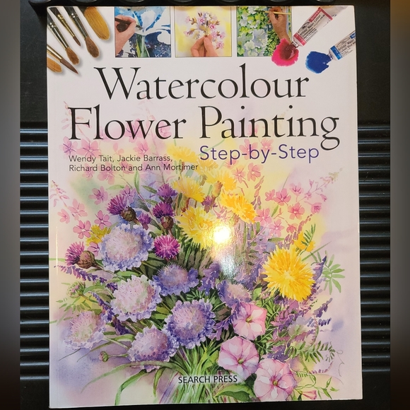 Bundle of 2 Watercolor Painting Books, Skies & Flowers - Picture 2 of 3